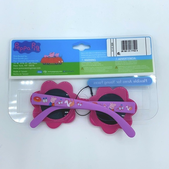 Girl’s Peppa Pig Flower Shape Cartoon Sunglasses - Picture 4 of 4